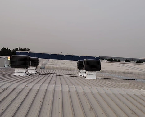 Breezair Ducted Warehouse Evaporative Cooler to cool large warehouse in UAE